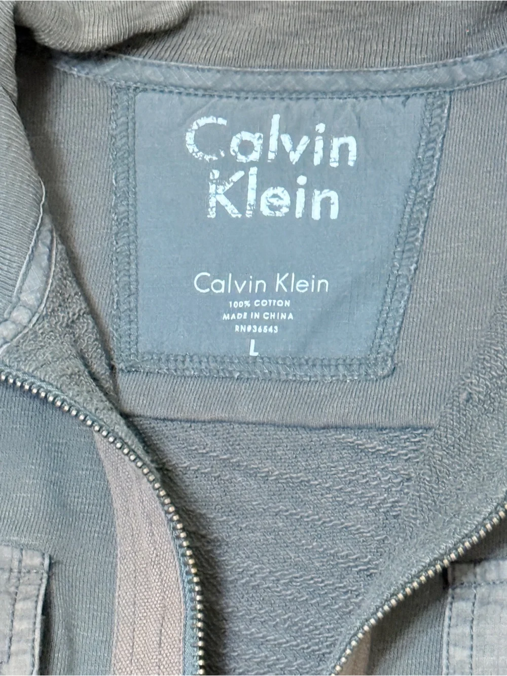 Calvin Klein New York City Military Style Jacket sz L